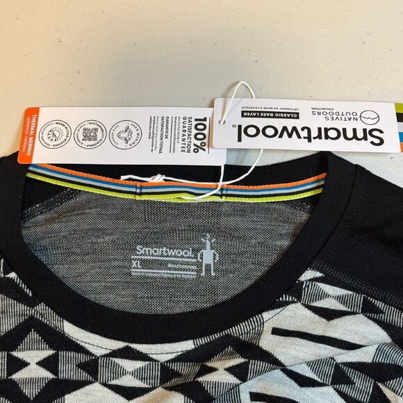 Smartwool‎ Aztec Outdoor Hiking Wool Thermal Long Sleeve Base Layer Shirt Men XL - Picture 4 of 11